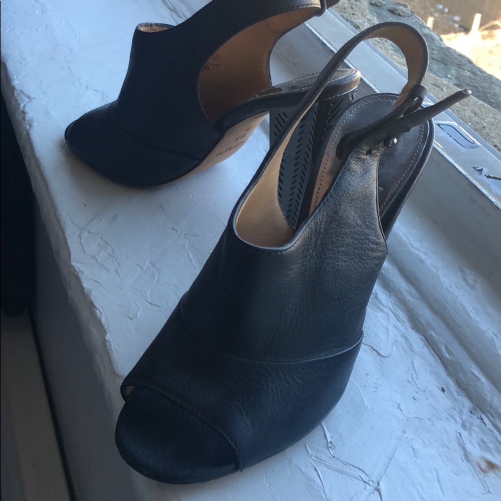 Coach peeptoe heels size 6.5